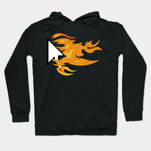 fire curser Hoodie by SYAO